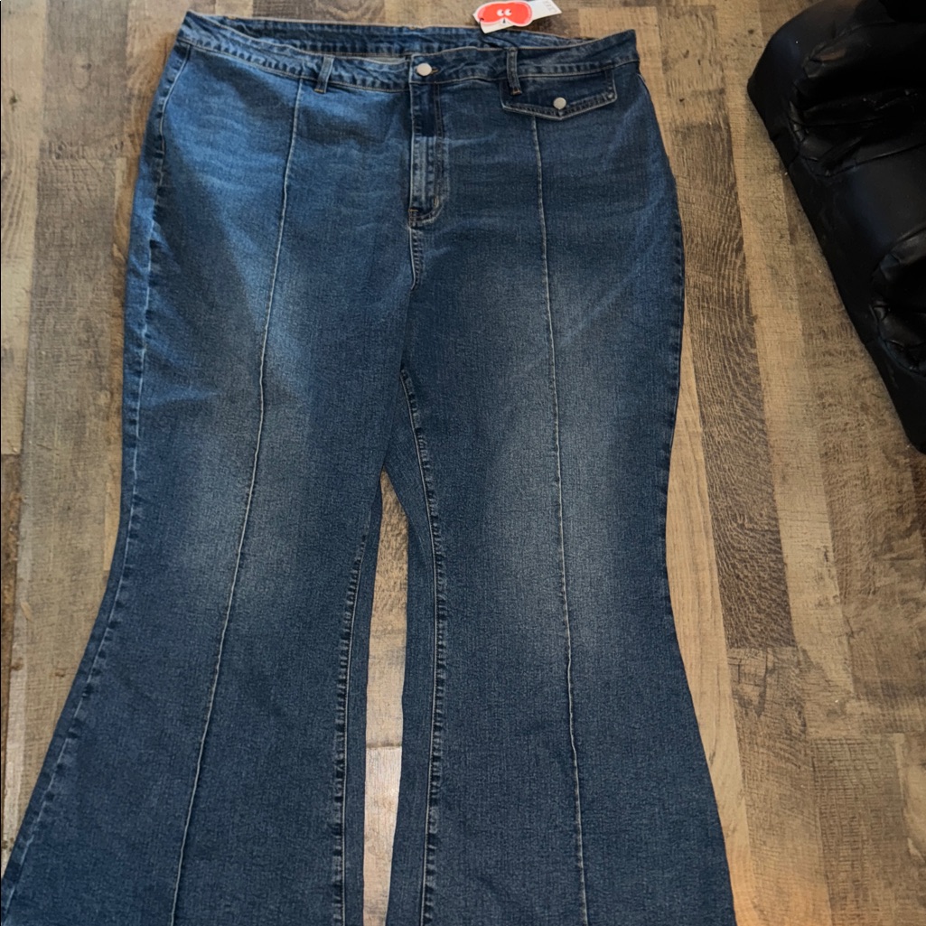 Brand New Nwt Cider Brand Womens 4xl Flare Jeans Bell Bottom Denim